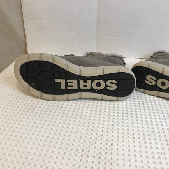 SOREL EXPLORER JOAN INSULATED SUEDE LACED UP BOOT SIZE 8.5 - Picture 8 of 10